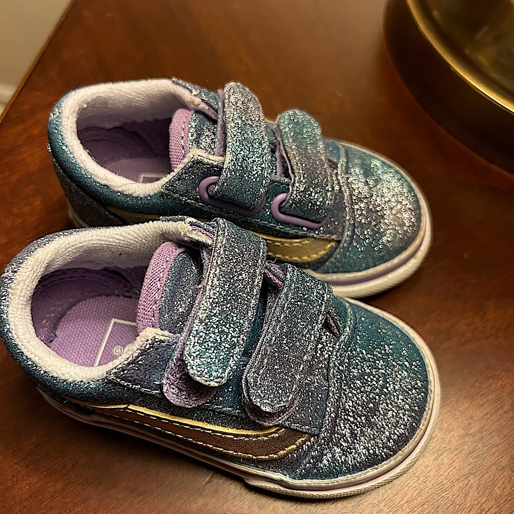 Toddler sparkle Vans